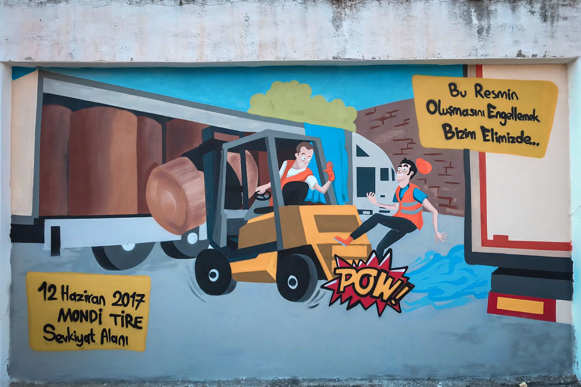 Mondi İş Güvenliği Graffiti Performansı